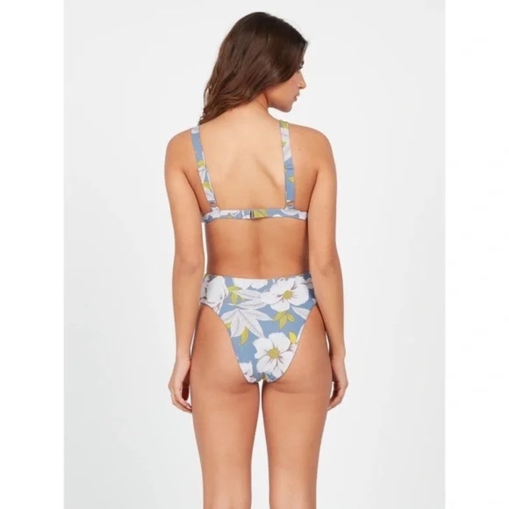 VOLCOM bikini bottom floral print highest cut size M no tag size medium